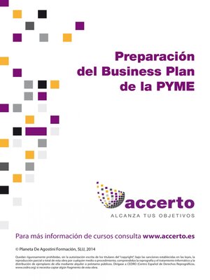 cover image of Preparación del Business Plan de la PYME